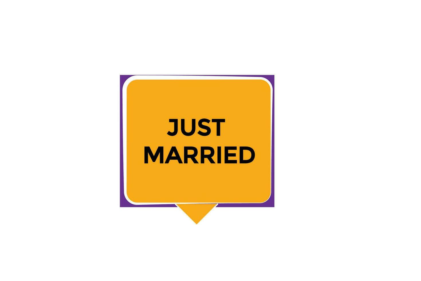 new just married, website, click button, level, sign, speech, bubble  banner, vector