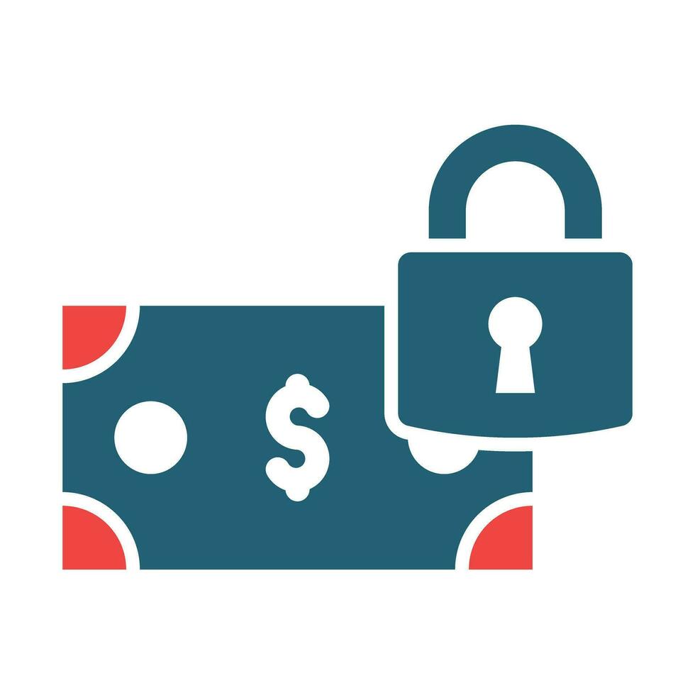 Secure Payment Vector Glyph Two Color Icon For Personal And Commercial Use.