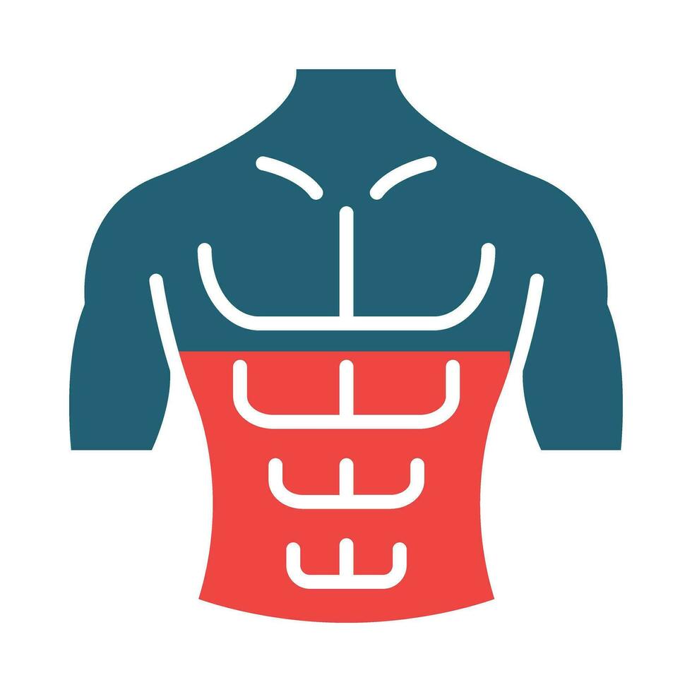 Abs Vector Glyph Two Color Icon For Personal And Commercial Use.