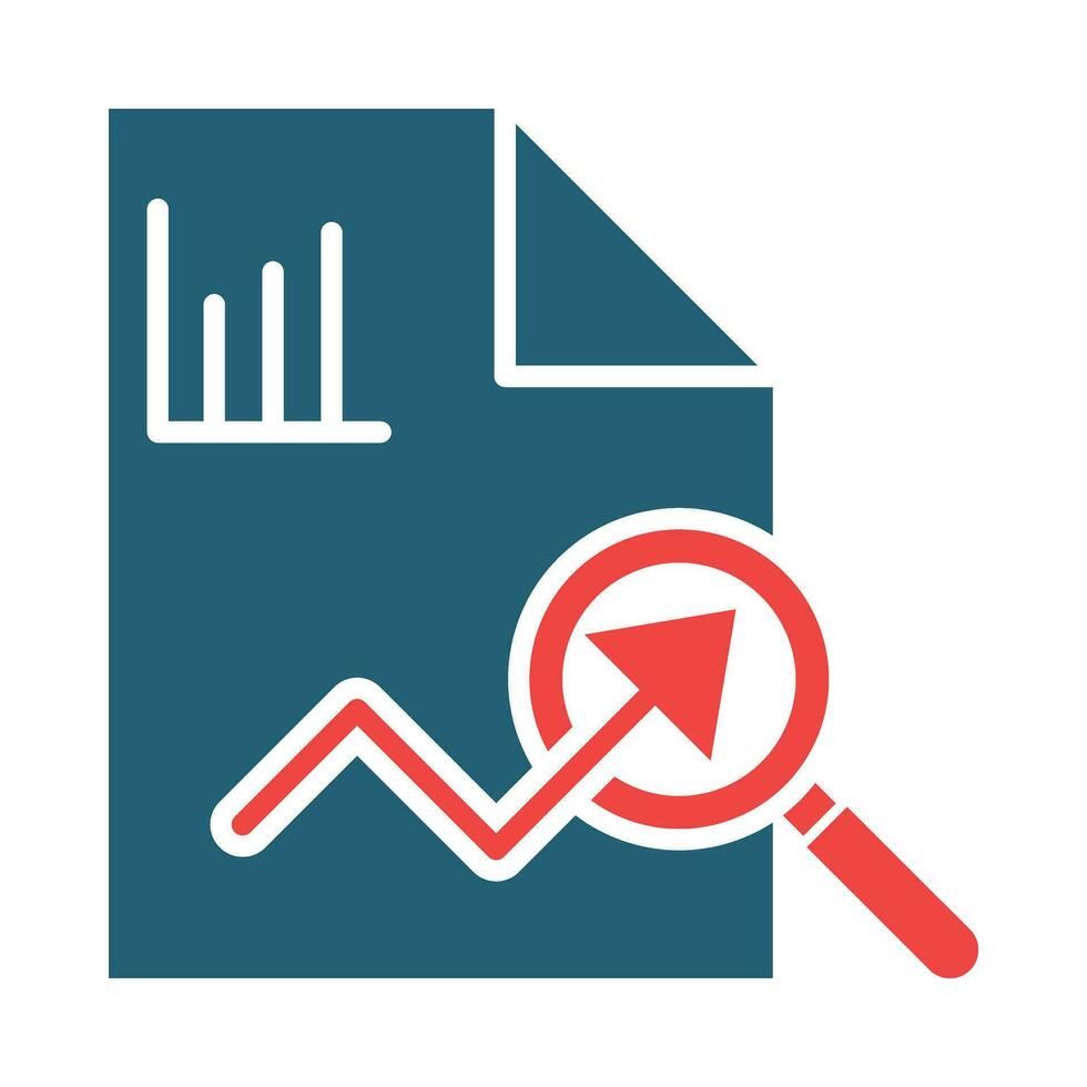 Diagnostic Vector Glyph Two Color Icon For Personal And Commercial Use.
