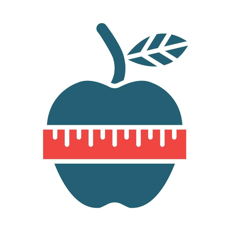 Diet Vector Glyph Two Color Icon For Personal And Commercial Use.