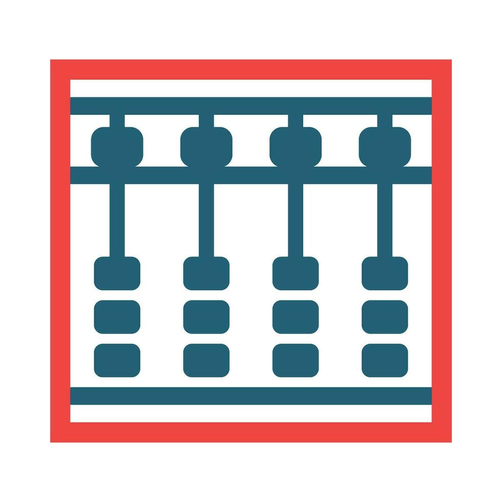 Abacus Vector Glyph Two Color Icon For Personal And Commercial Use.