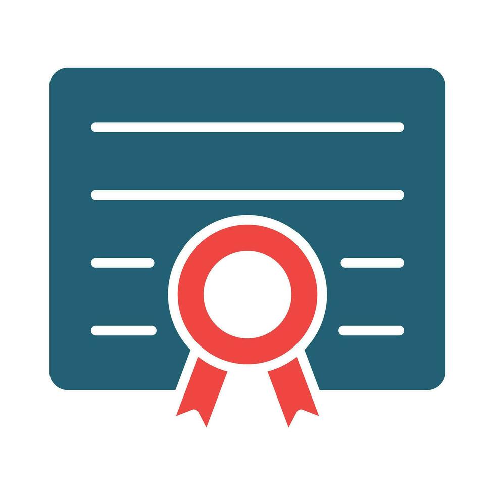 Qualify Vector Glyph Two Color Icon For Personal And Commercial Use.