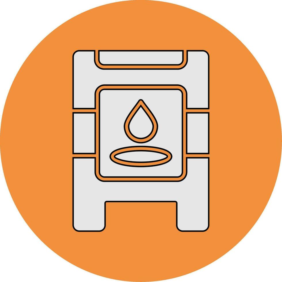 Wet Floor Vector Icon