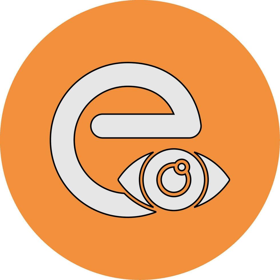Small E Vector Icon