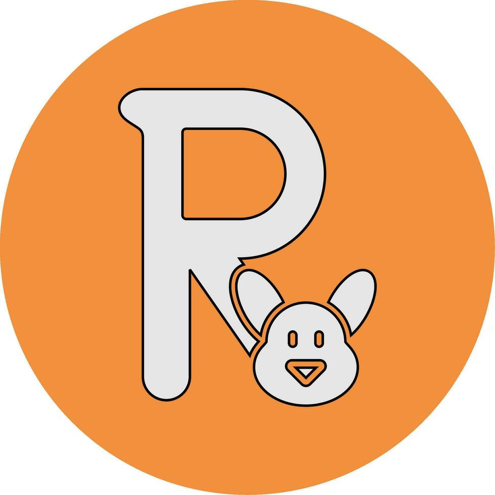 Capital R Vector Icon