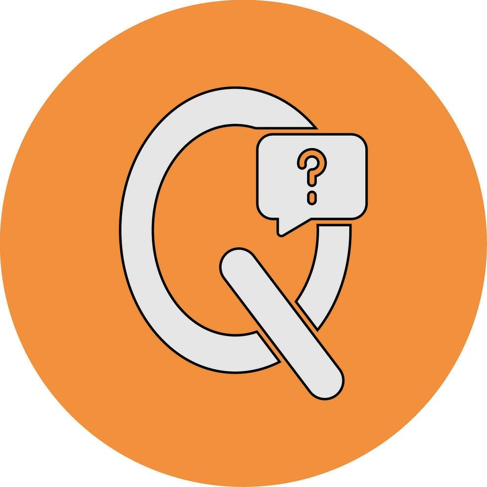Capital Q Vector Icon