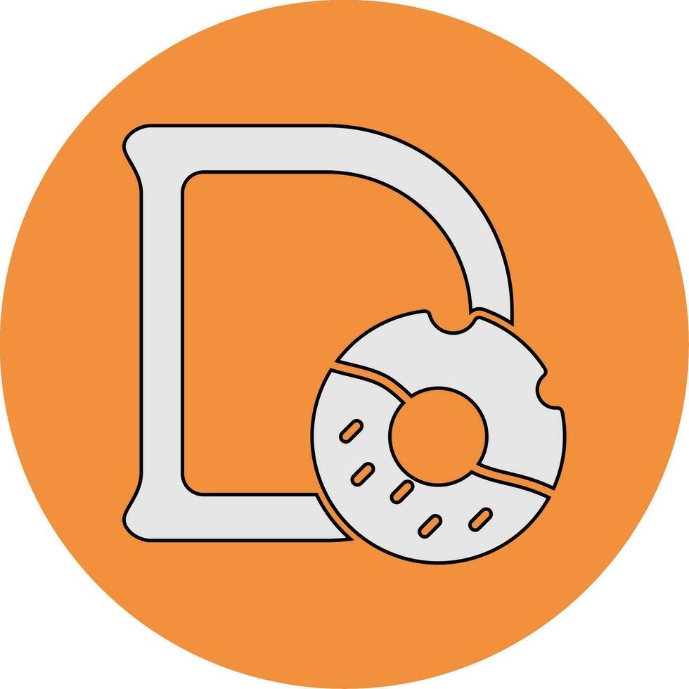 Capital D Vector Icon