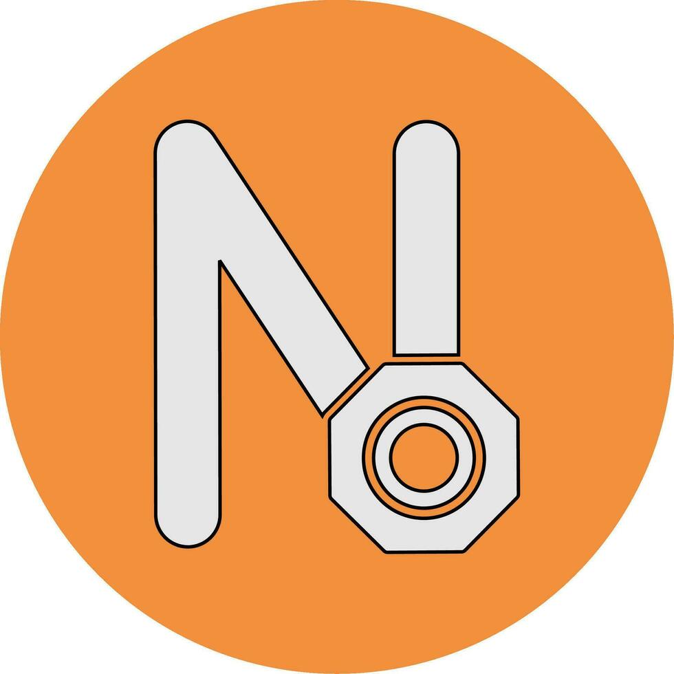 Capital N Vector Icon