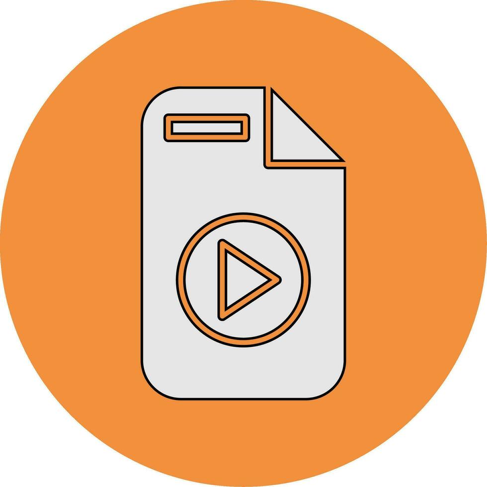 Video File Vector Icon