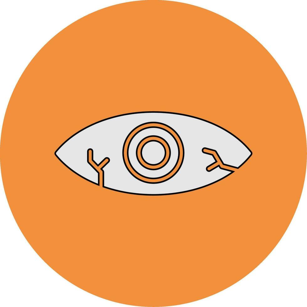 Red Eye Vector Icon