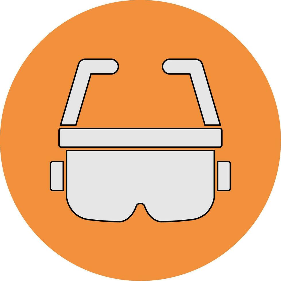 icono de vector de gafas ar