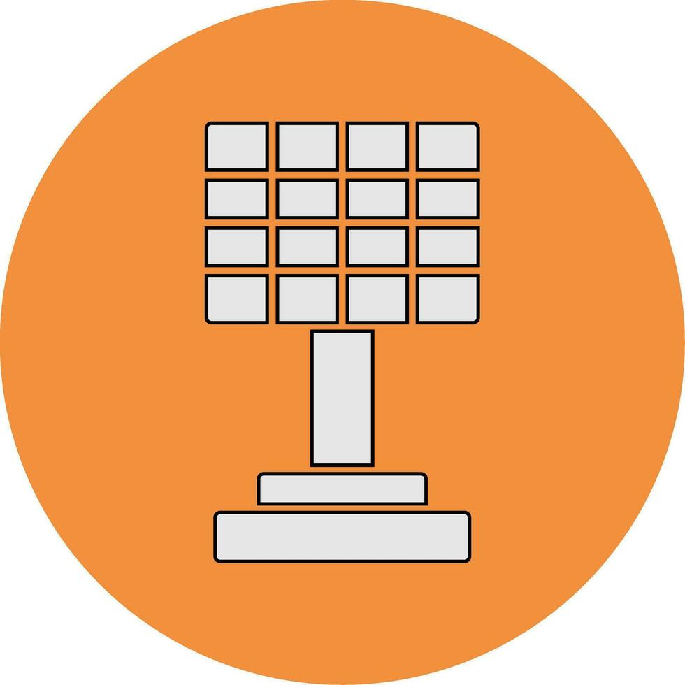 icono de vector de panel solar