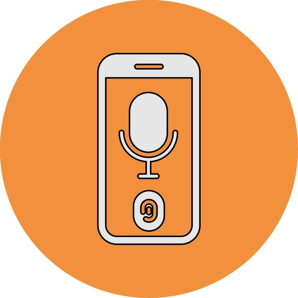 Voice Recognition Vector Icon