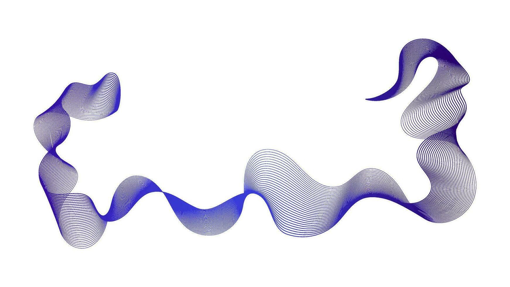 Abstract backdrop with wave gradient lines vector