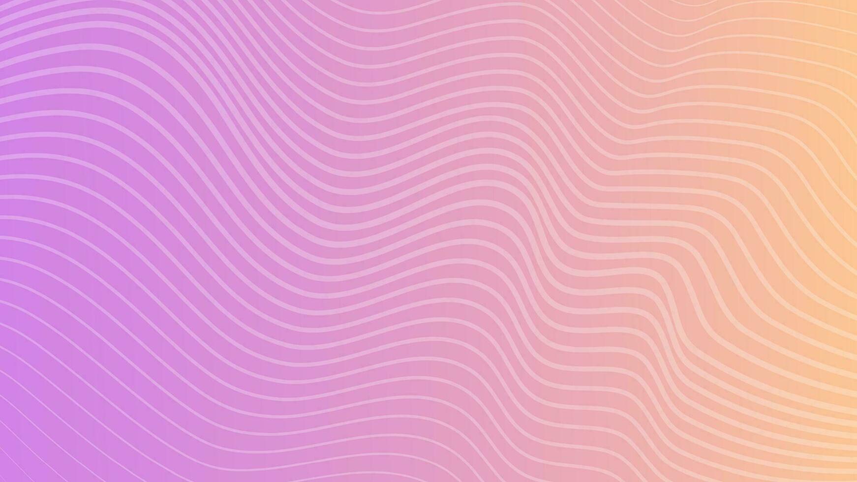Modern colorful gradient background with wavy lines vector