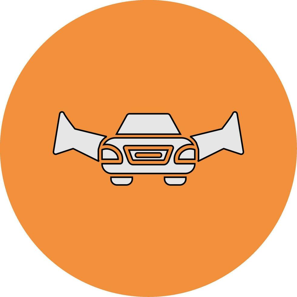 Flying Car Vector Icon