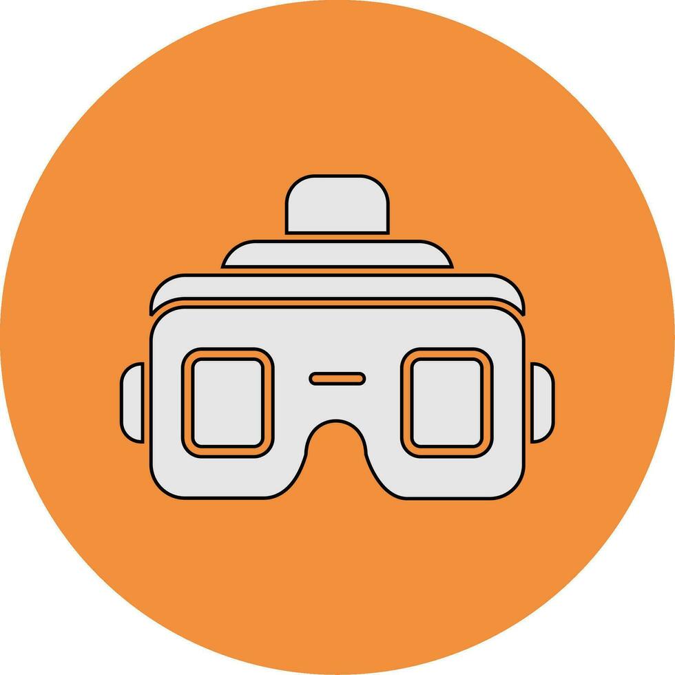 icono de vector de gafas vr