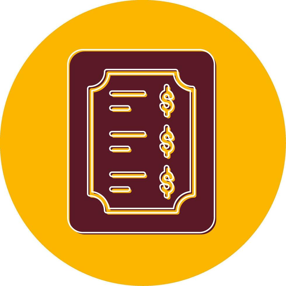 Price List Vector Icon