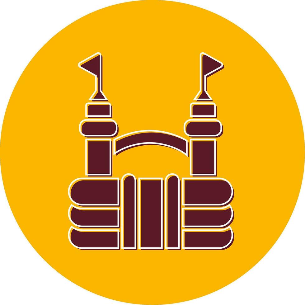Bouncy Castle Vector Icon