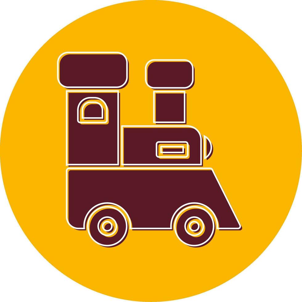 Toy Train Vector Icon