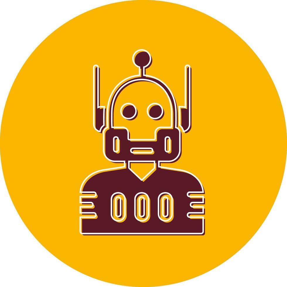 icono de vector de robot