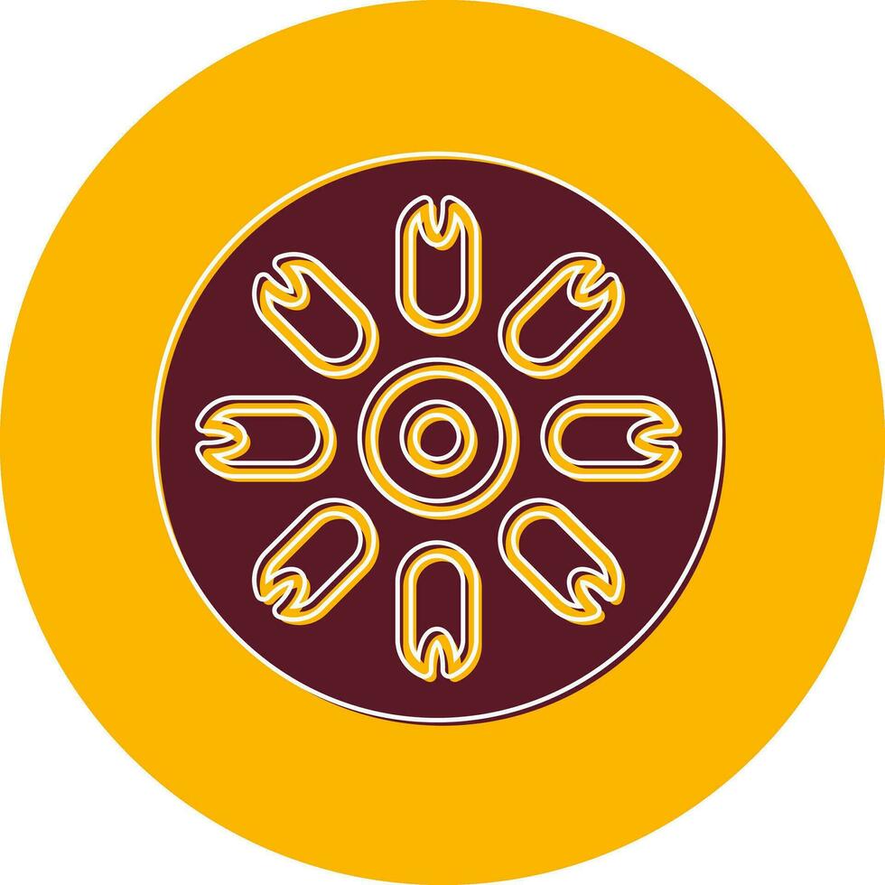 Centric Diatom Vector Icon