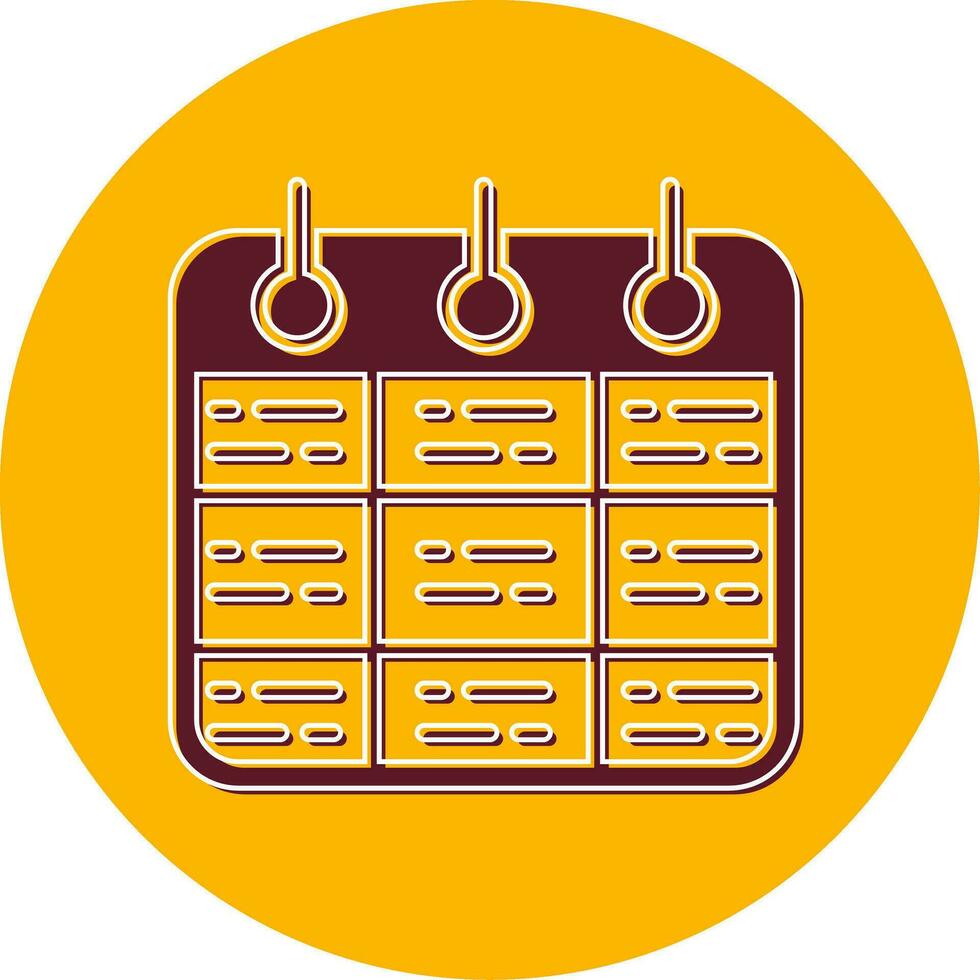 Timetable Vector Icon