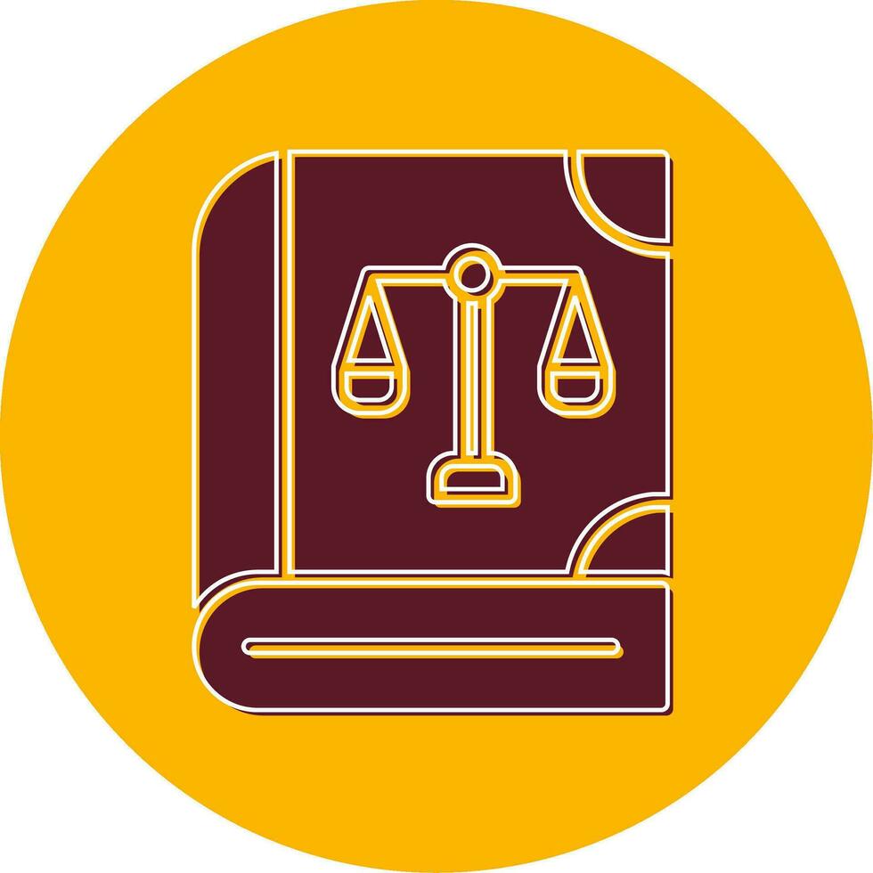 Law Book Vector Icon