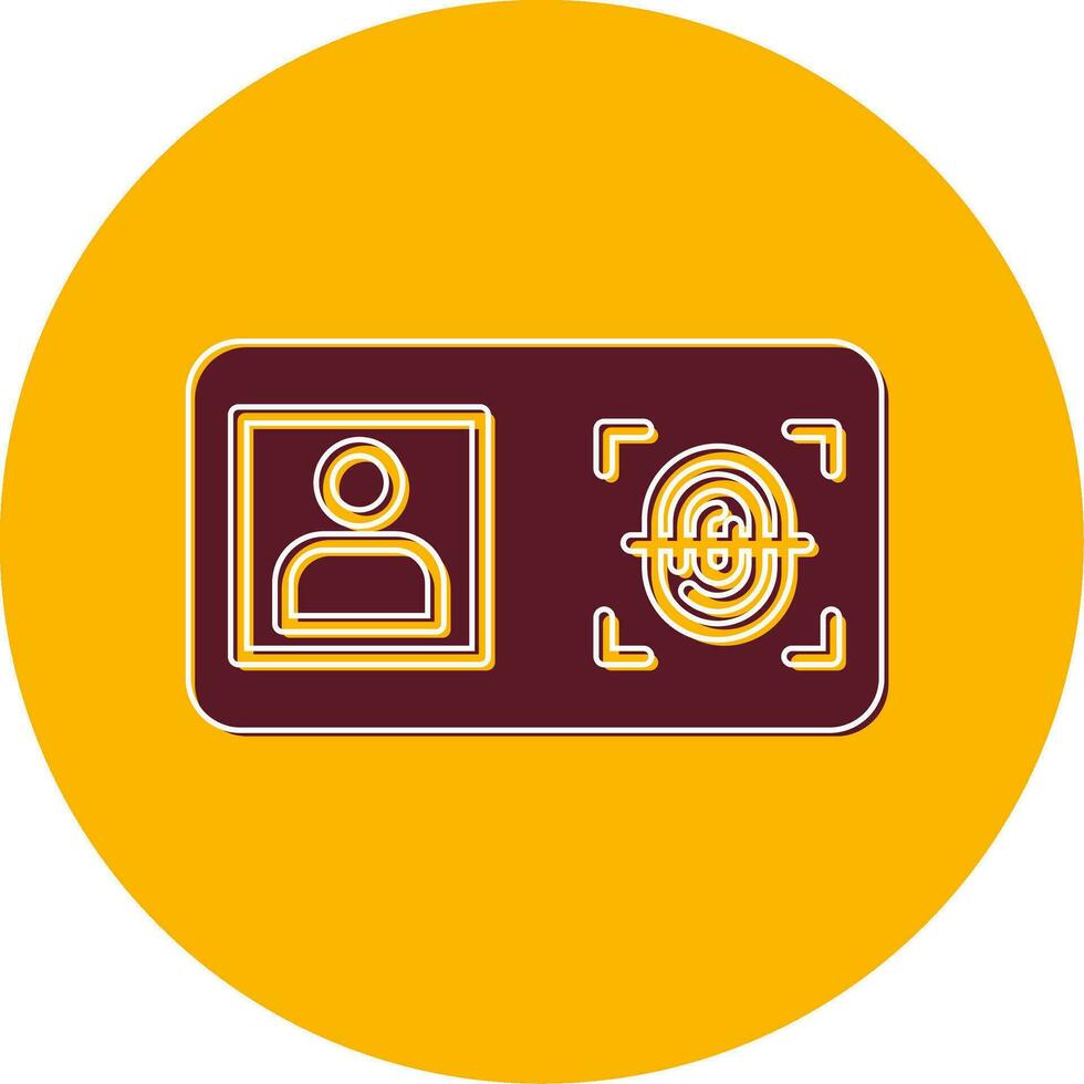 Biometric Identification Vector Icon