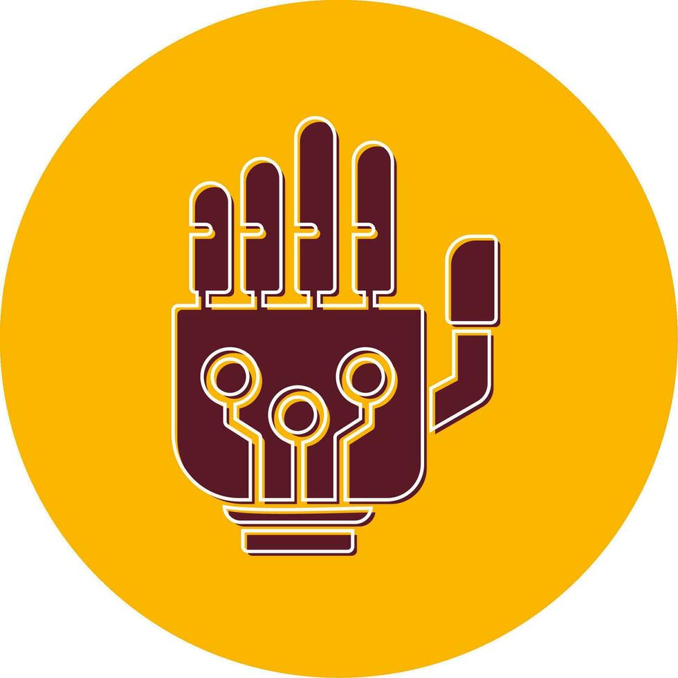 Robotic Hand Vector Icon