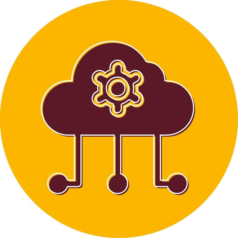 Cloud Computing Vector Icon