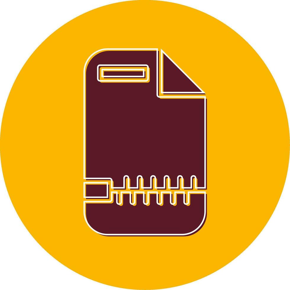 Zip File Vector Icon