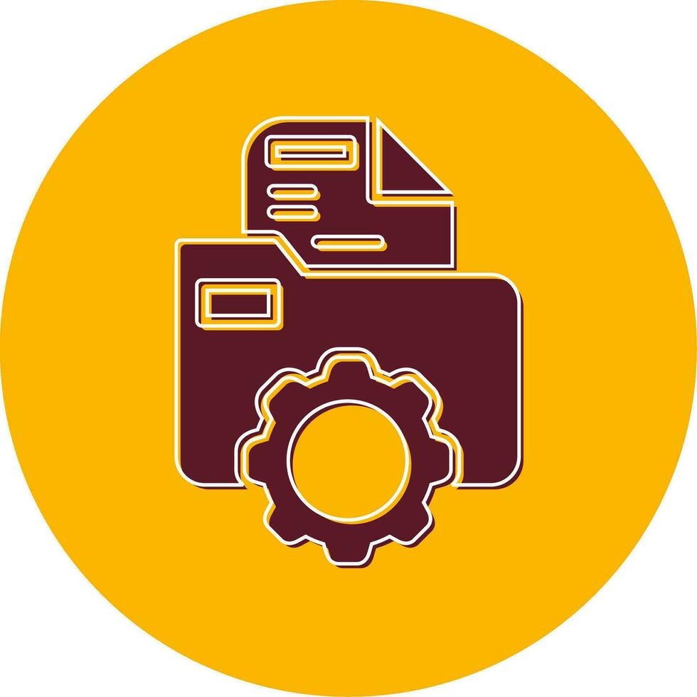 Folder Management Vector Icon