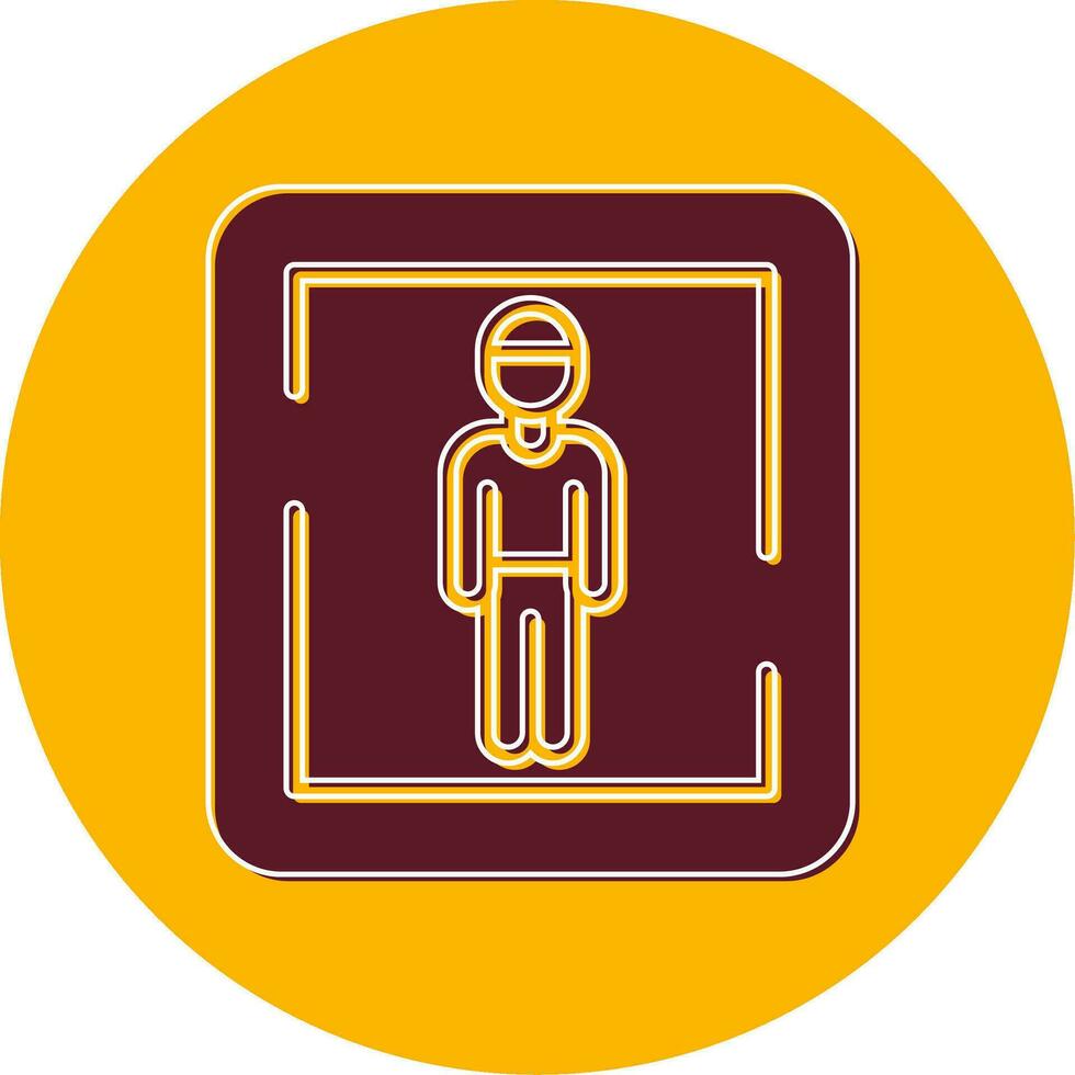 Male Toilet Sign Vector Icon