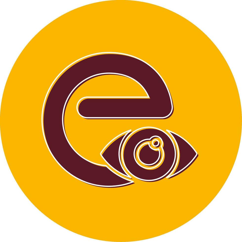 Small E Vector Icon