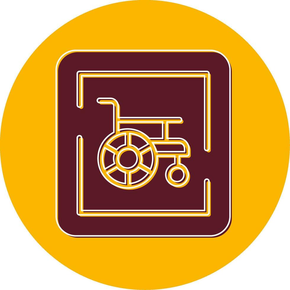 Wheelchair Sign Vector Icon