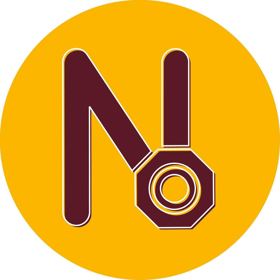 Capital N Vector Icon