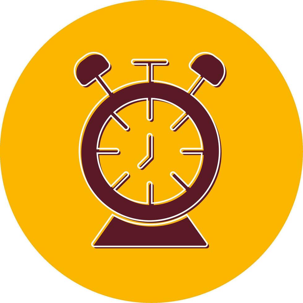 Desk Clock Vector Icon