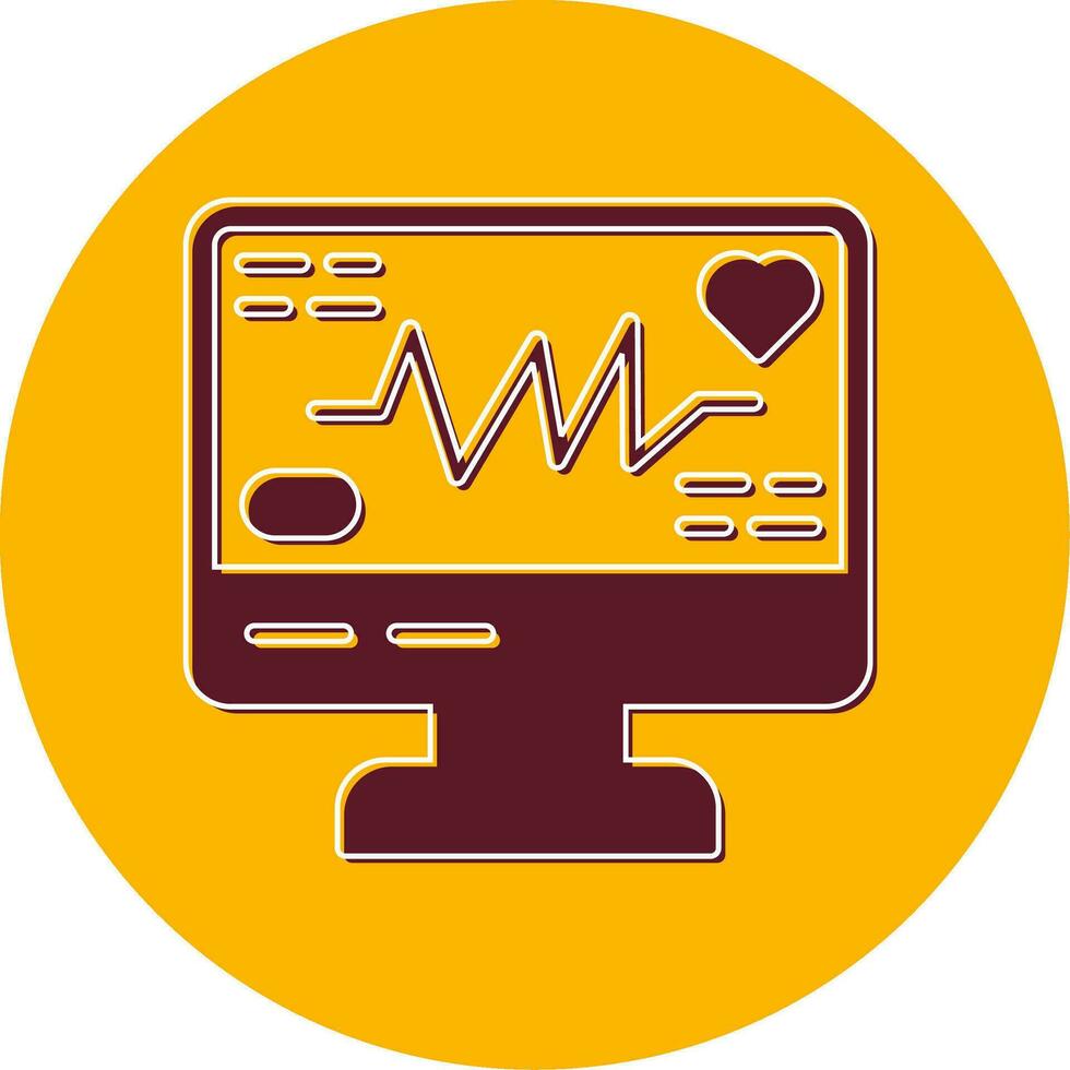 Electrocardiogram Vector Icon