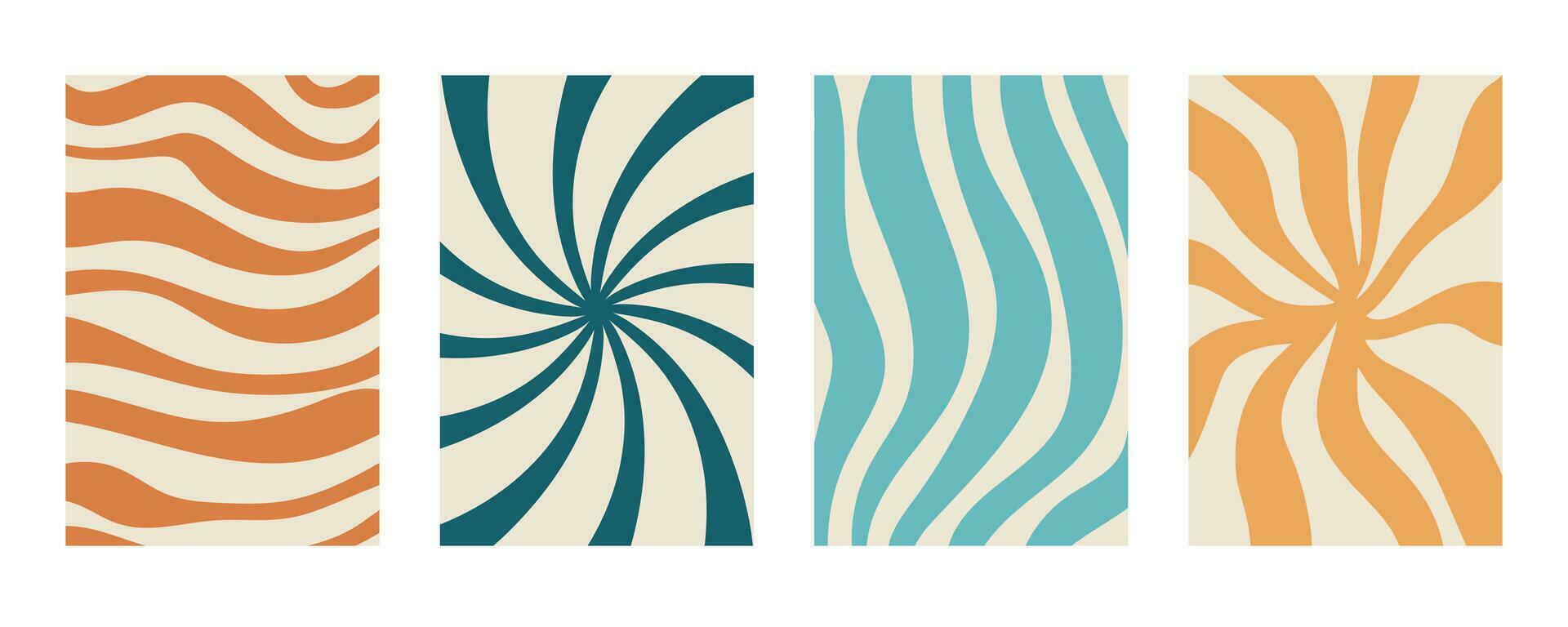 Abstract shapes naive playful background set vector