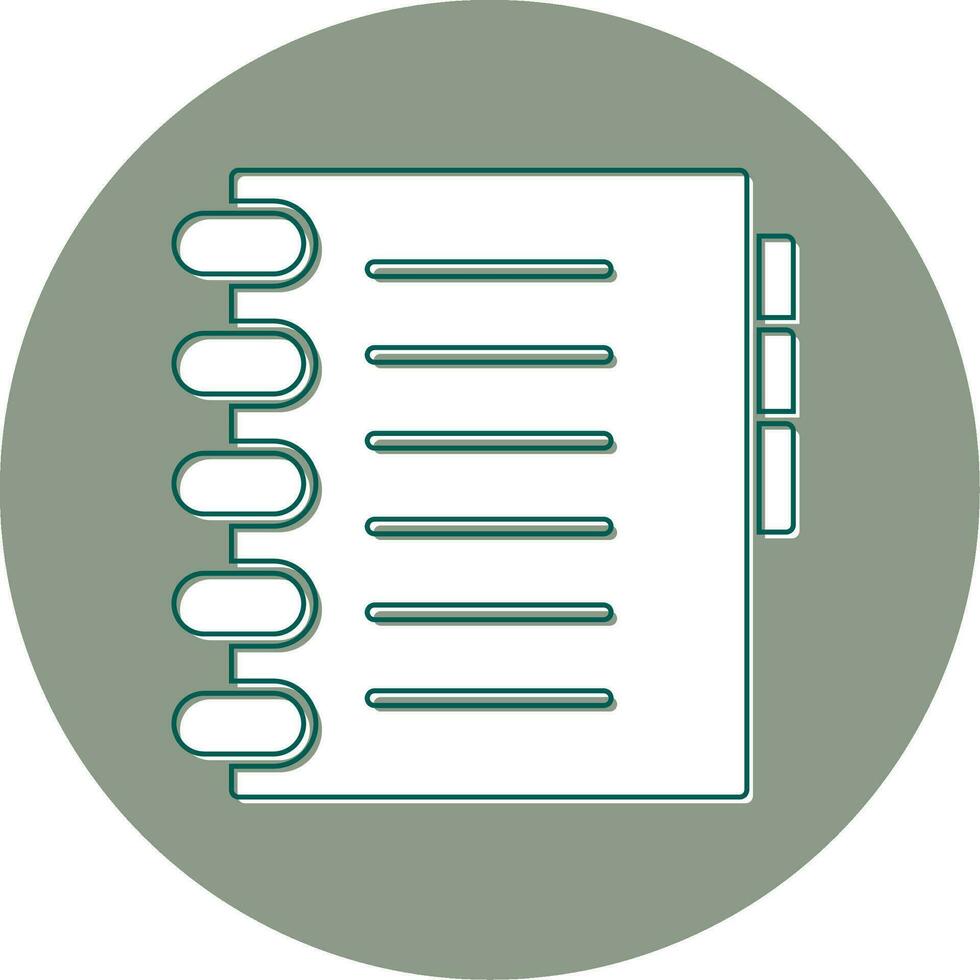 Notebook Vector Icon