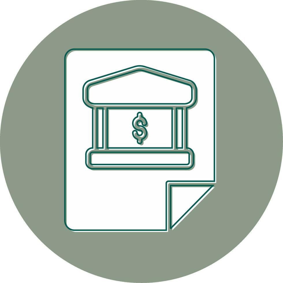 Bank Statement Vector Icon
