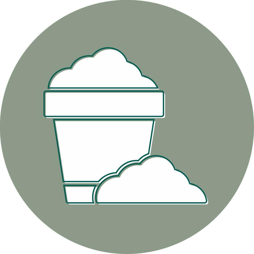 Sand Bucket Vector Icon