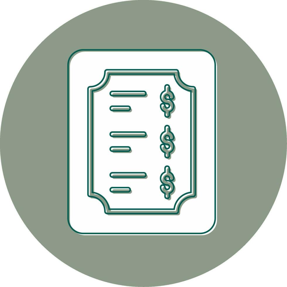 Price List Vector Icon
