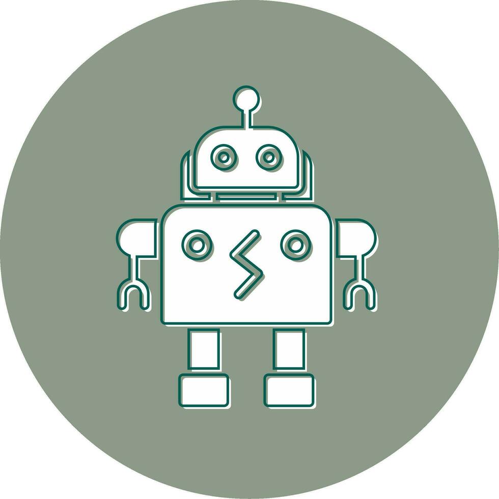 icono de vector de robot