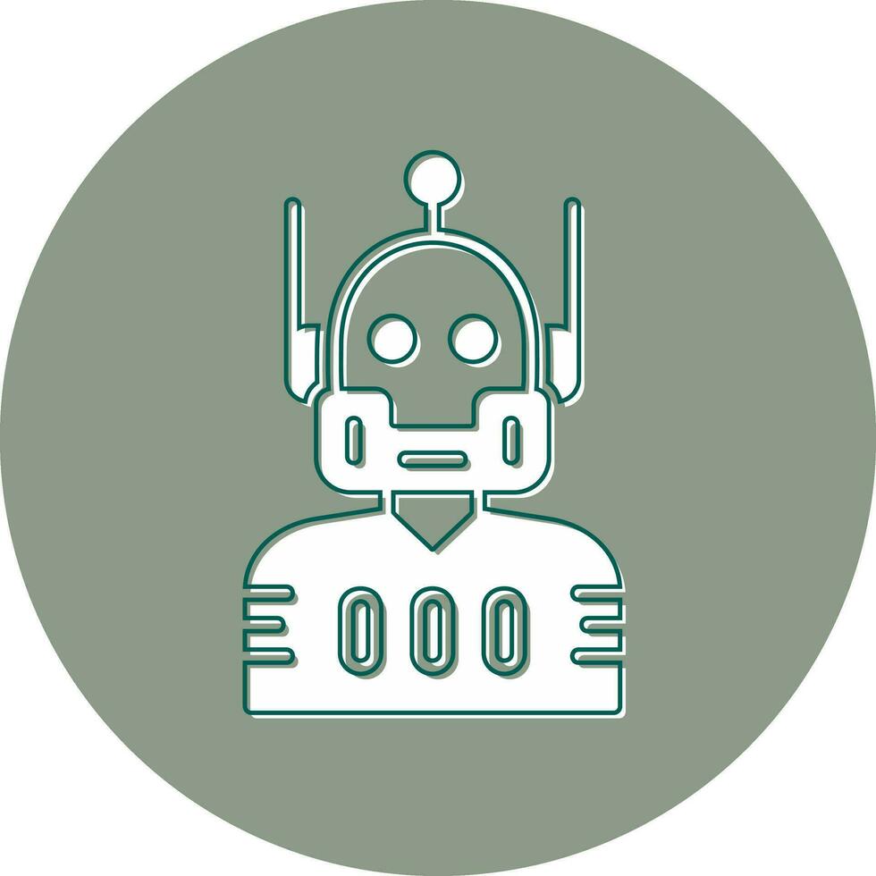 icono de vector de robot