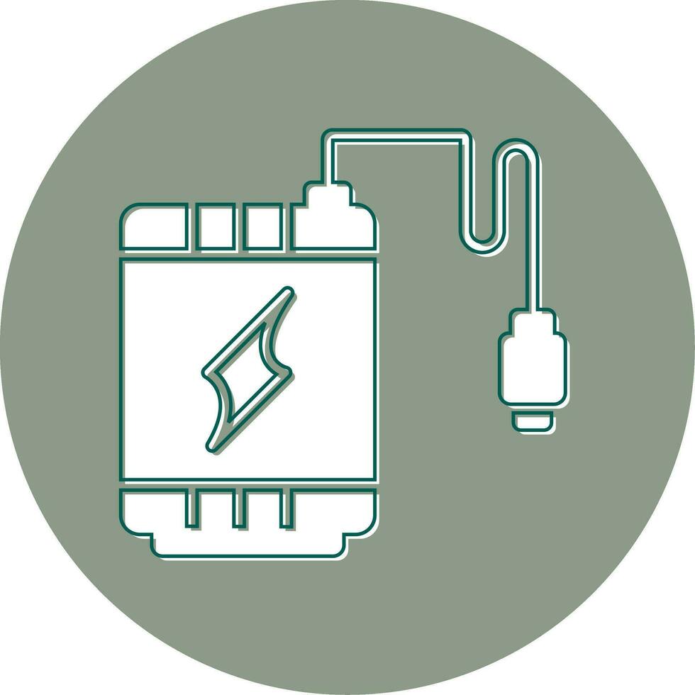 icono de vector de banco de energía