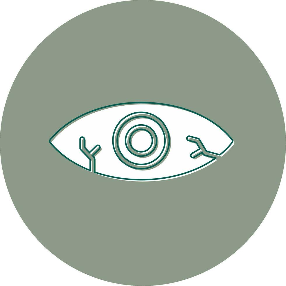 Red Eye Vector Icon