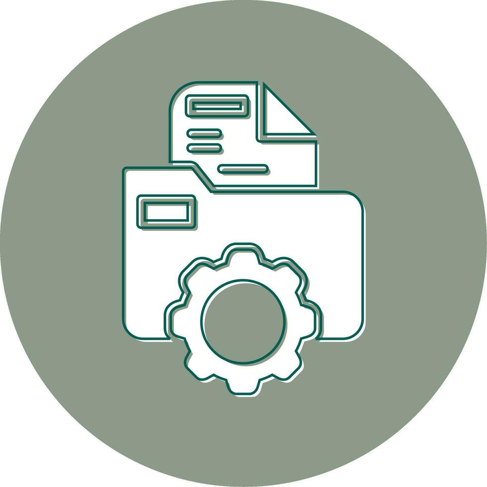 Folder Management Vector Icon